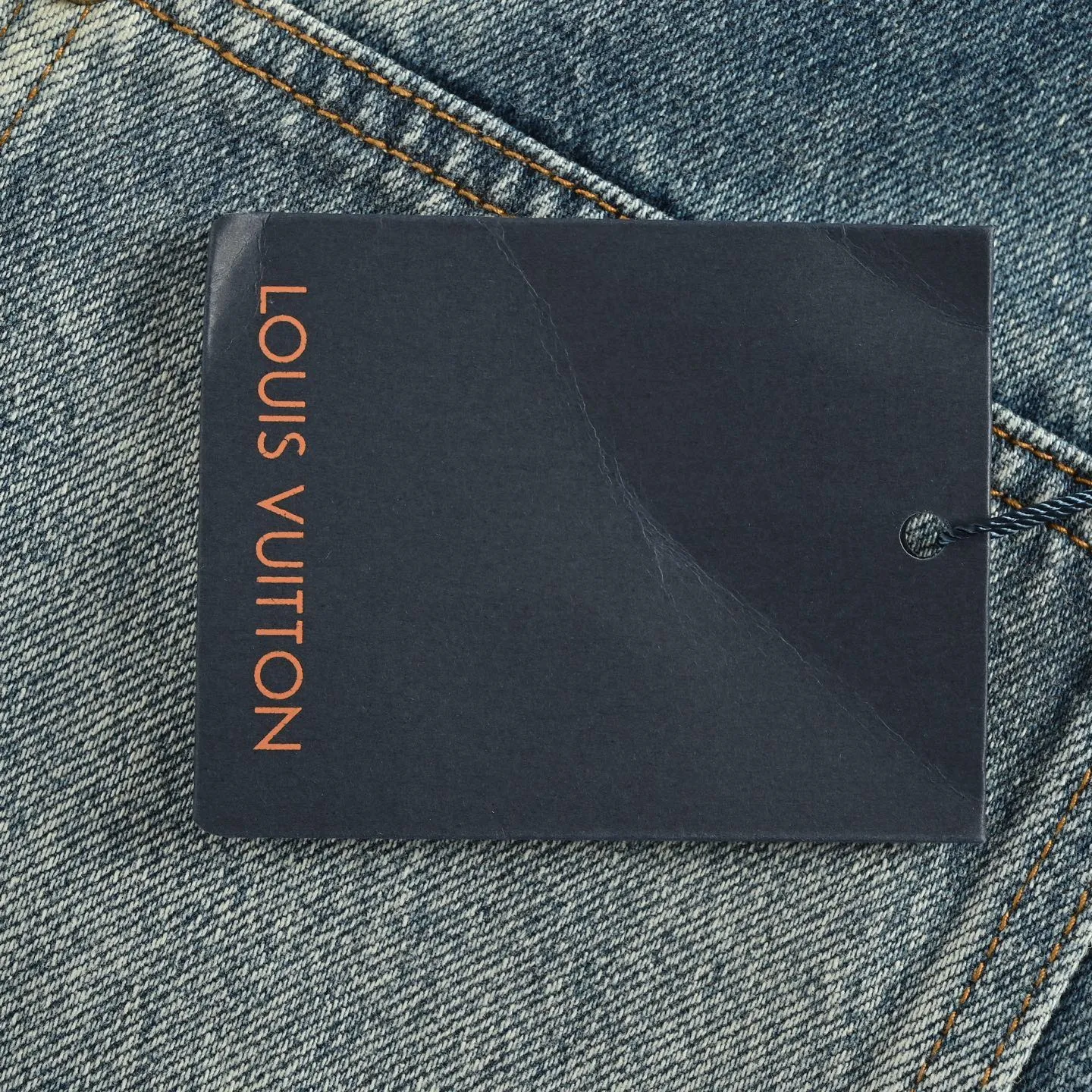 Louis Vuitton/Louis Vuitton 24Fw sun-faded washed denim jacket